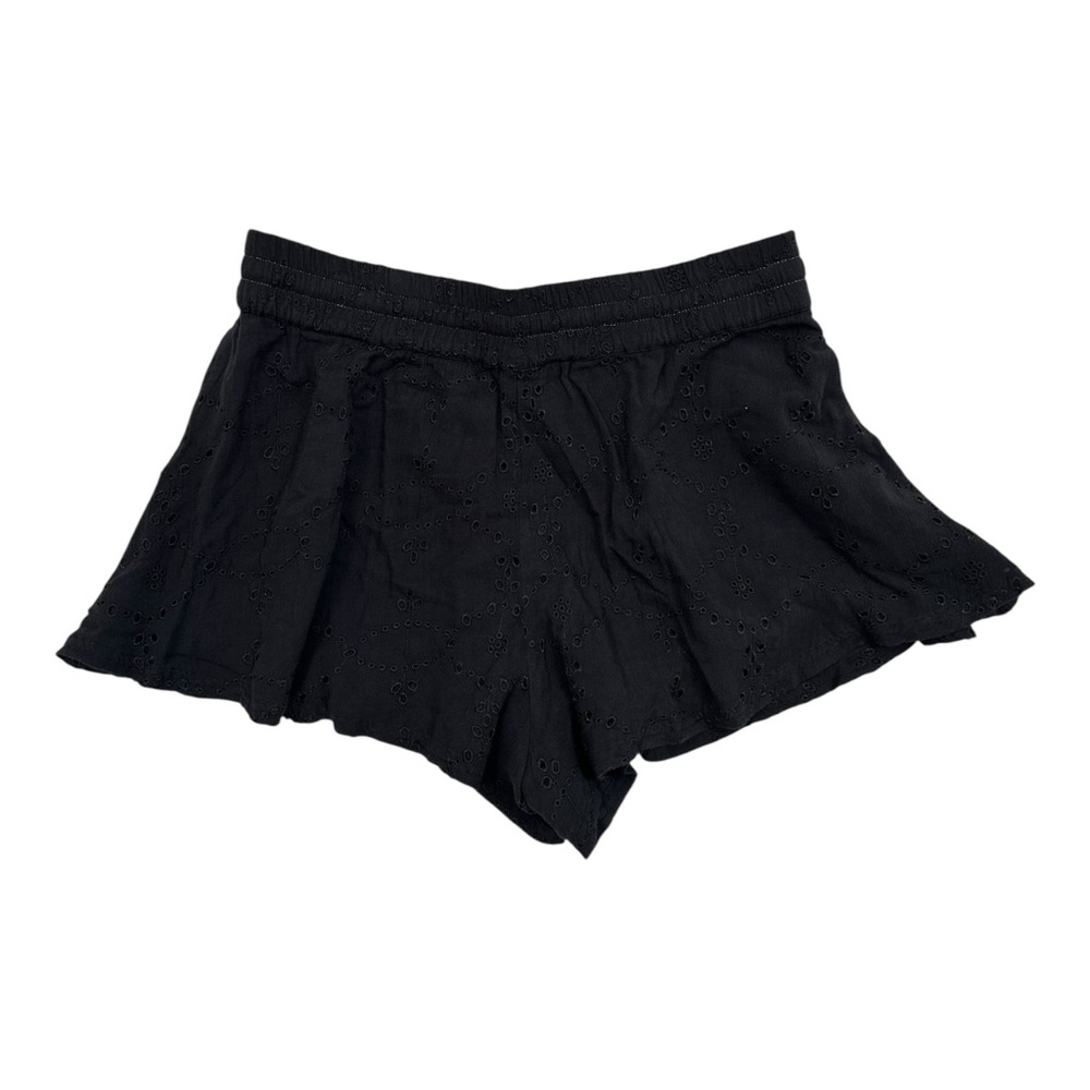 Free People Black Eyelet Shorts - Size Medium - Picture 3 of 5